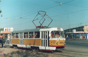Трамвай на улице 1905 года